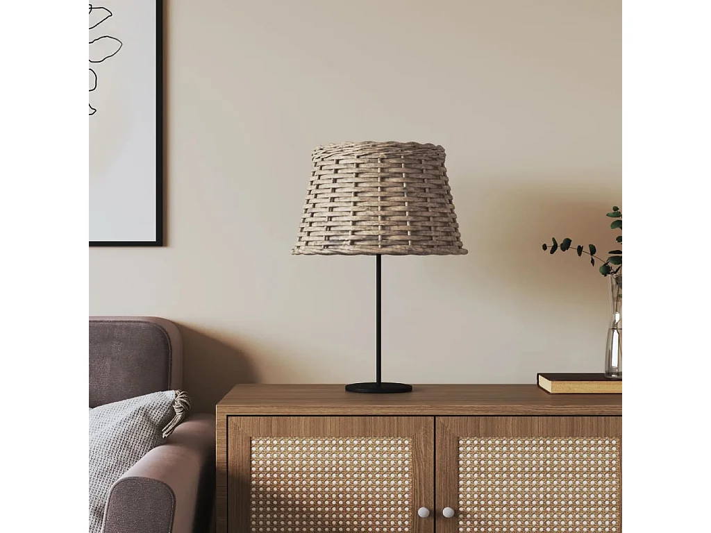 Lampenkap Ø38x23 cm wicker bruin BE735298