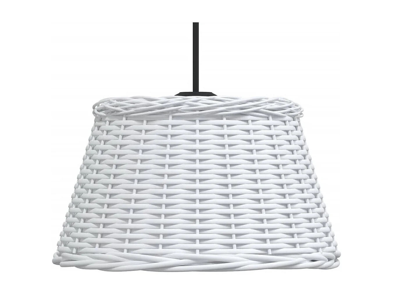 Plafondlampenkap Ø50x30 cm wicker wit BE323733