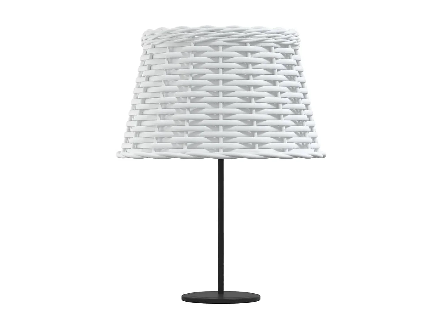 Abat-jour blanc Ø38x23 cm osier FR621981