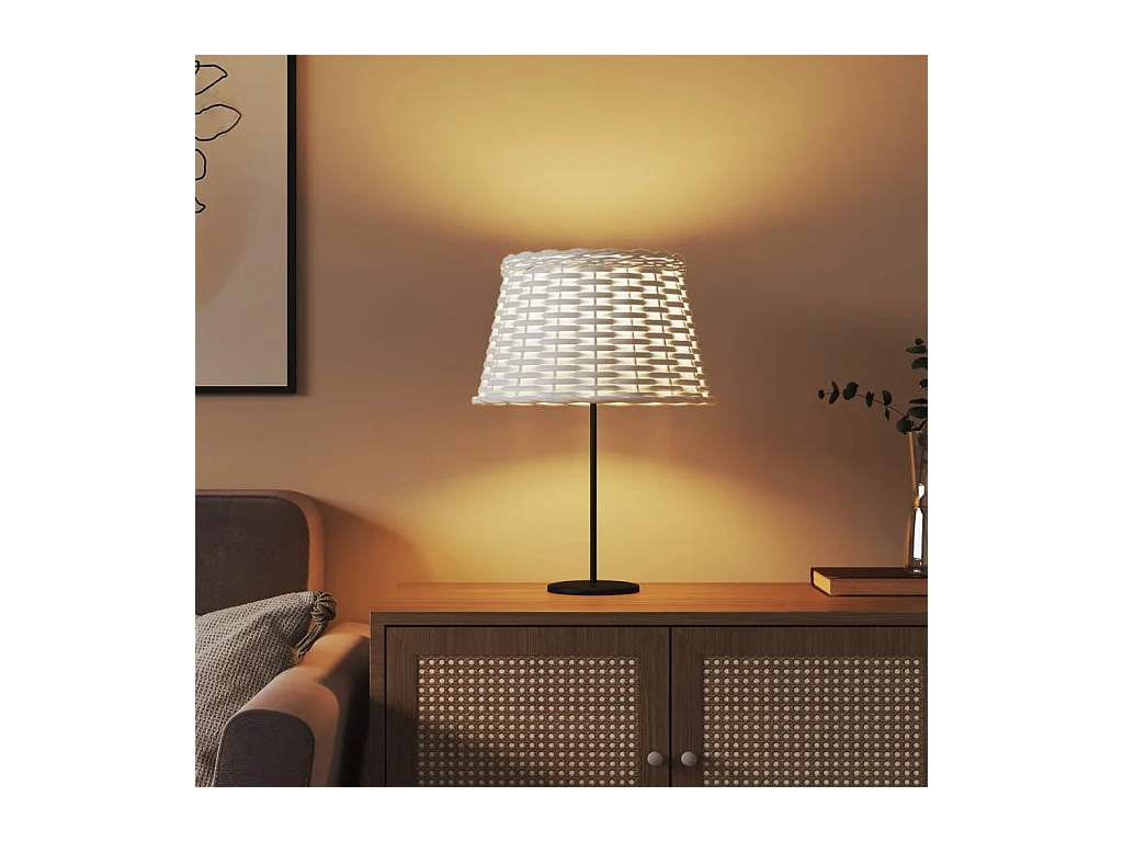 Abajur Ø38x23 cm vime branco PT936417