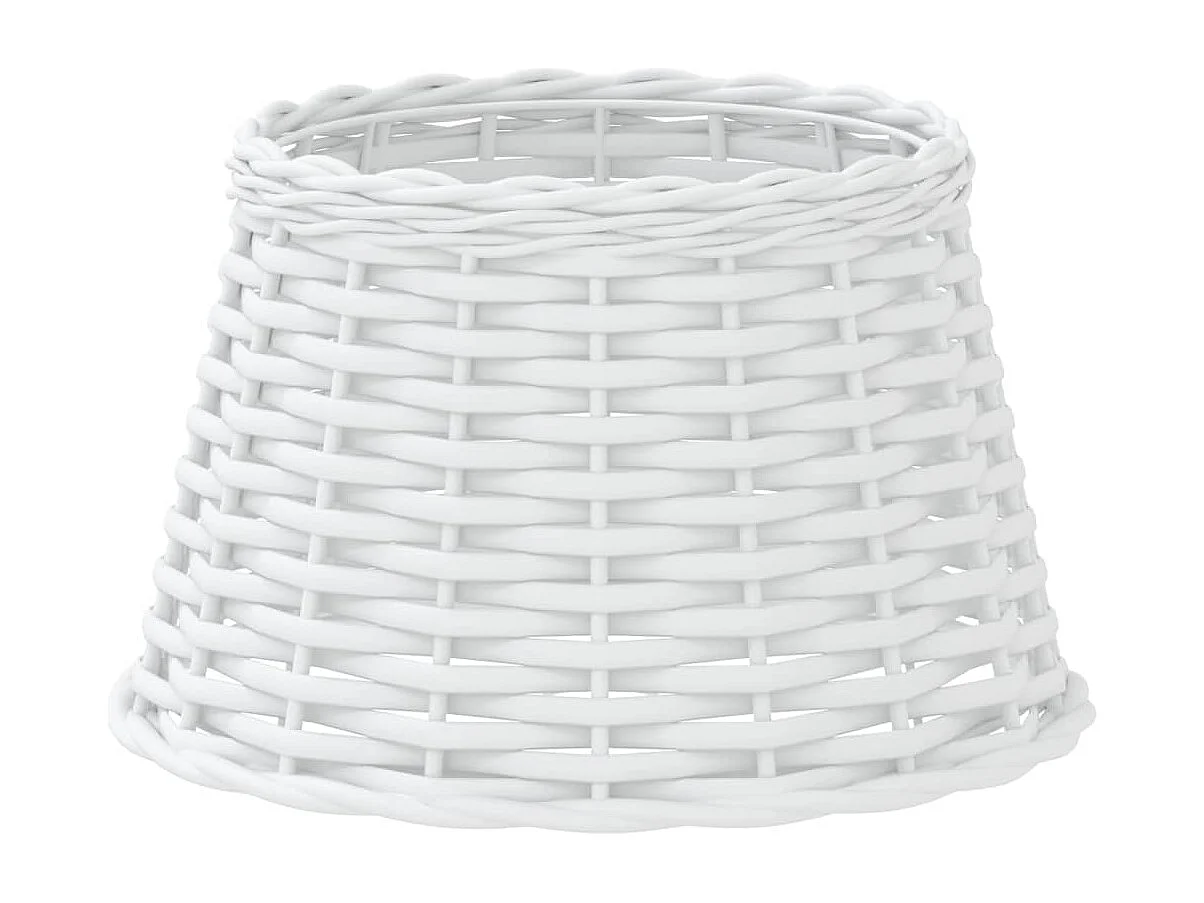Abat-jour blanc Ø38x23 cm osier FR621981