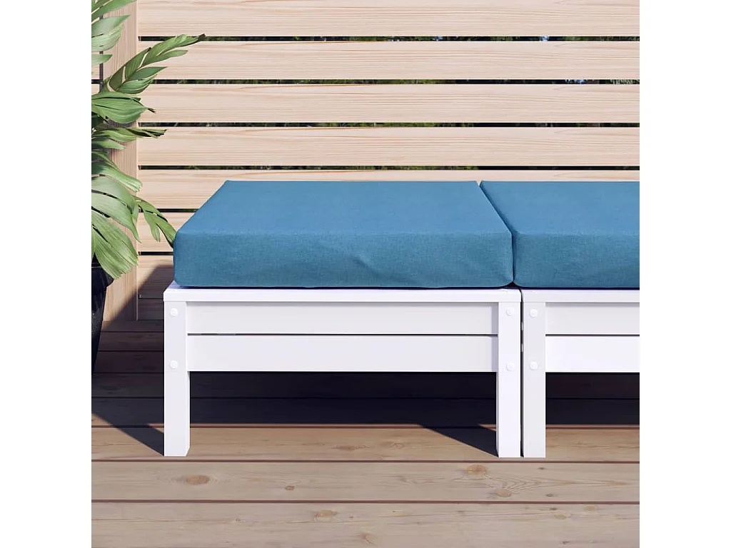 Palletkussen 60x60x10 cm stof gemêleerd blauw BE909061