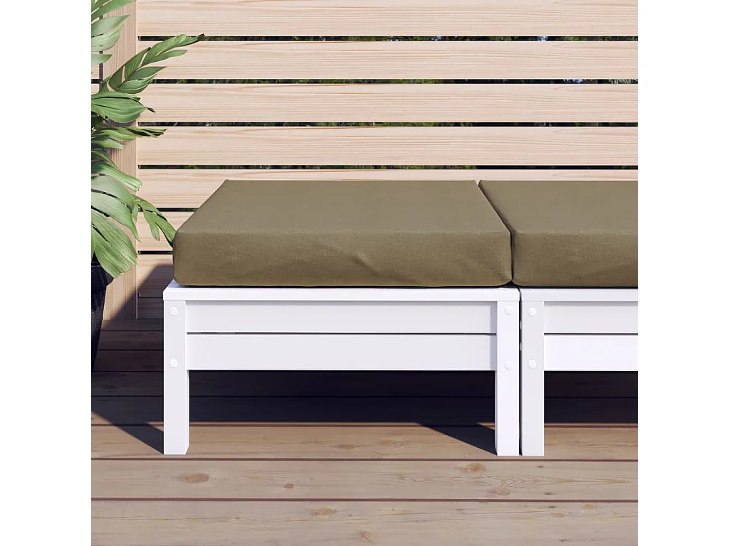 Cojín para sofá de palets tela ggris taupe melange 60x60x10 cm ES275912