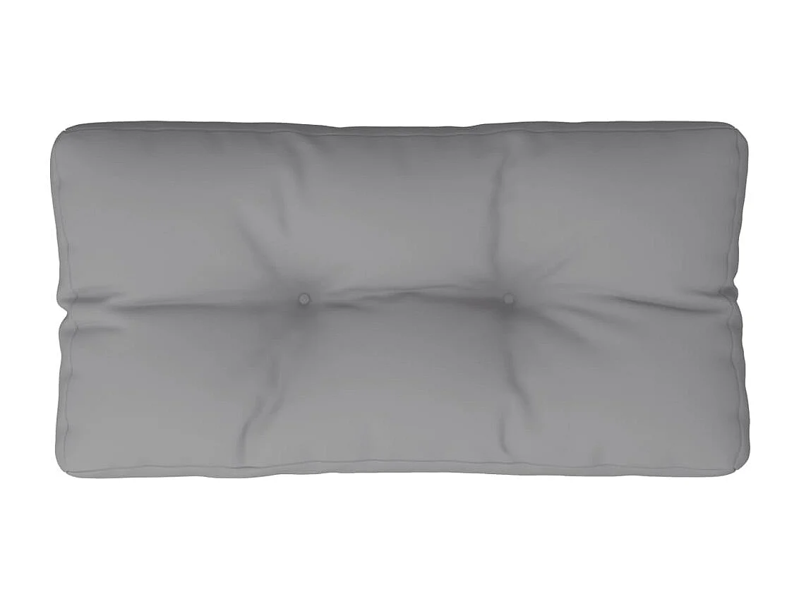 Coussin de palette gris 80x40x12 cm tissu FR302911
