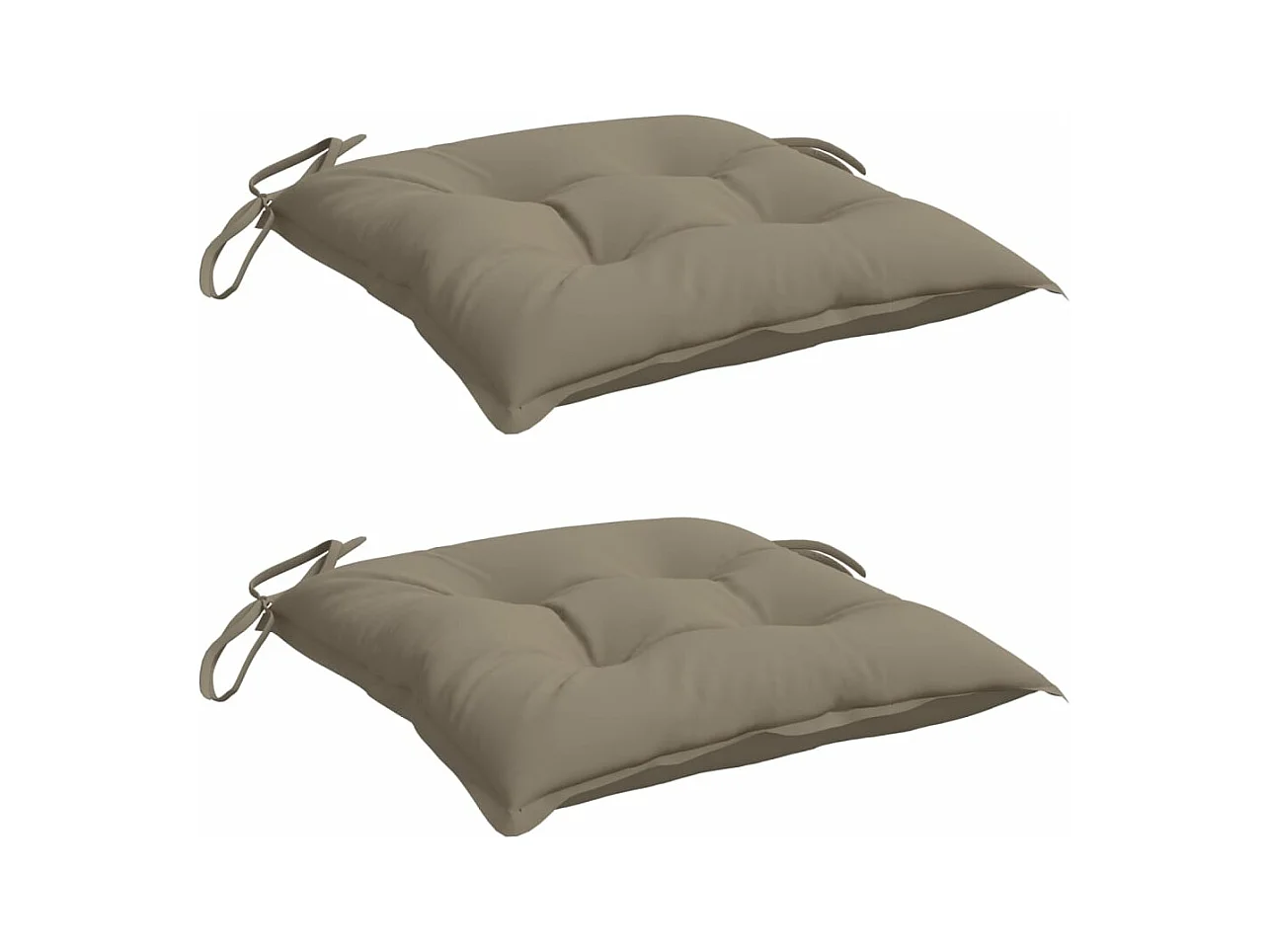 Cojines de palets de jardín 2 uds tela Oxford taupé 50x50x7 cm ES122847