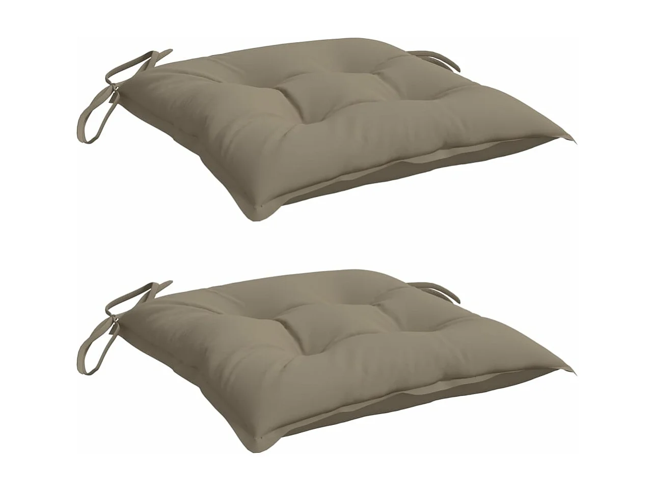 Coussins de palette lot de 2 taupe 50x50x7 cm tissu oxford FR528956