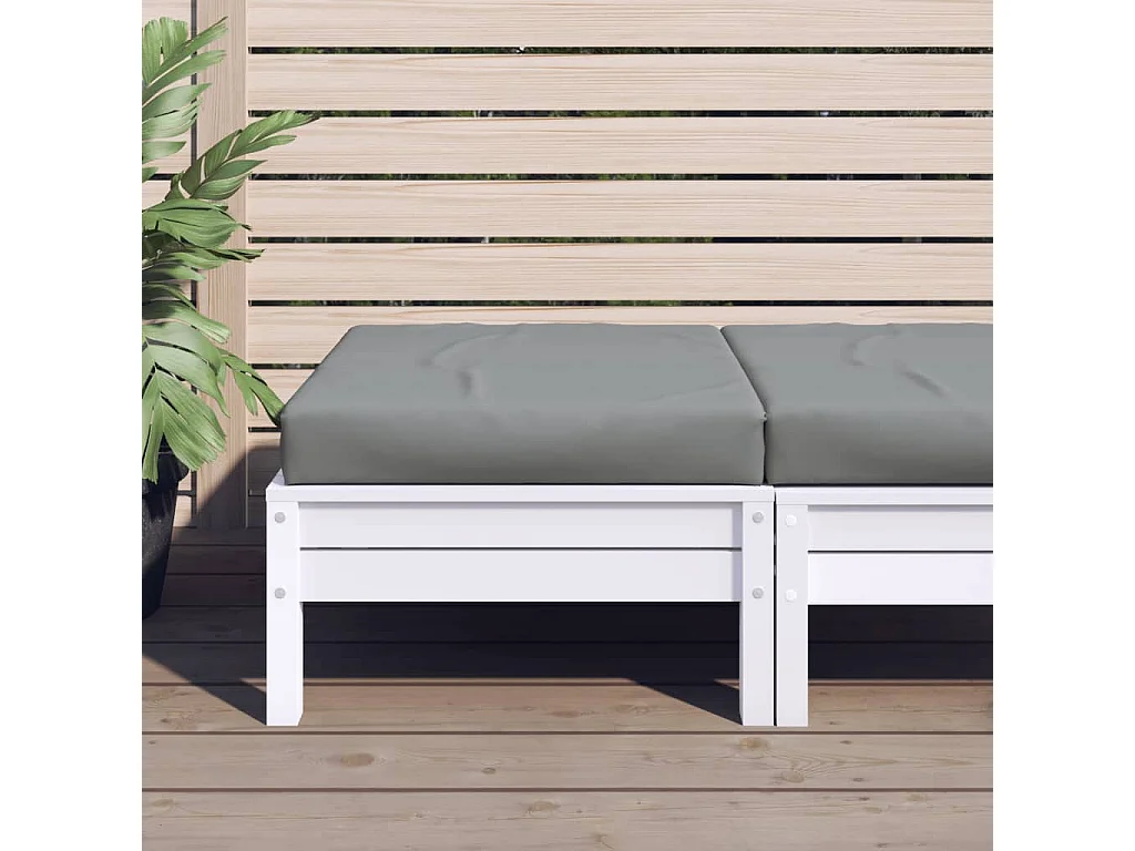 Coussin de palette gris 60x60x8 cm tissu oxford FR225016