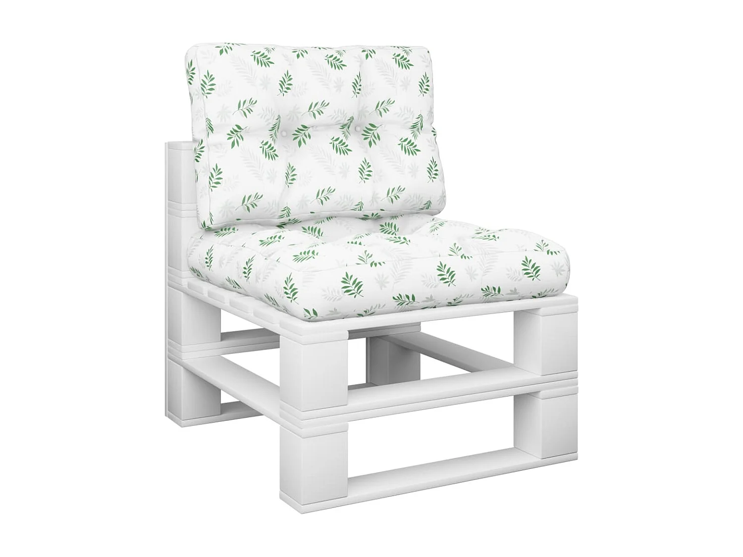 Coussins de palette lot de 2 motif de feuilles tissu FR539109