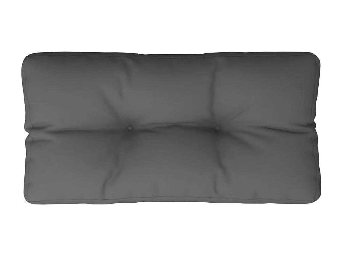 Coussin de palette anthracite 80x40x12 cm tissu FR616758