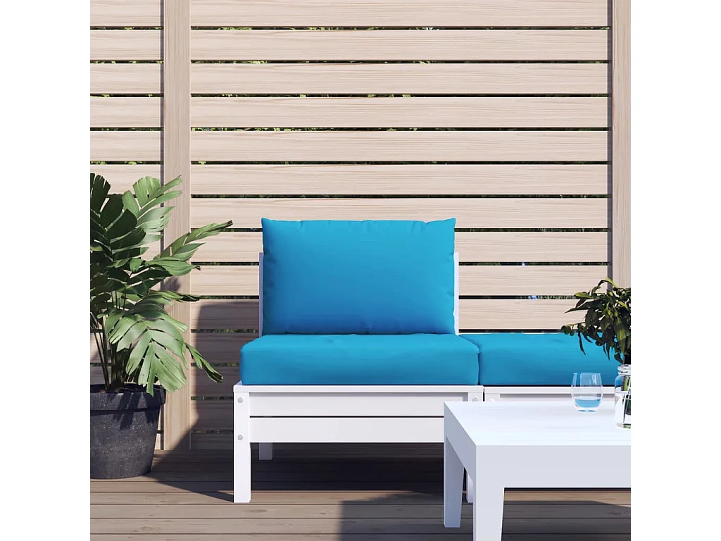 Coussins de palette lot de 2 bleu clair tissu oxford FR721633