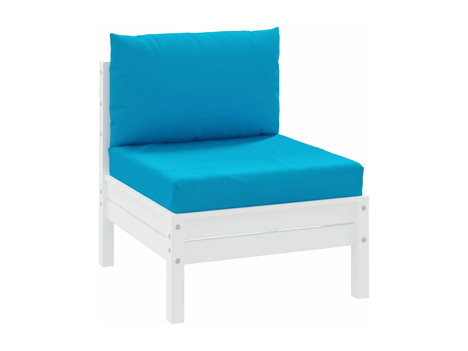 Coussins de palette lot de 2 bleu clair tissu oxford FR721633