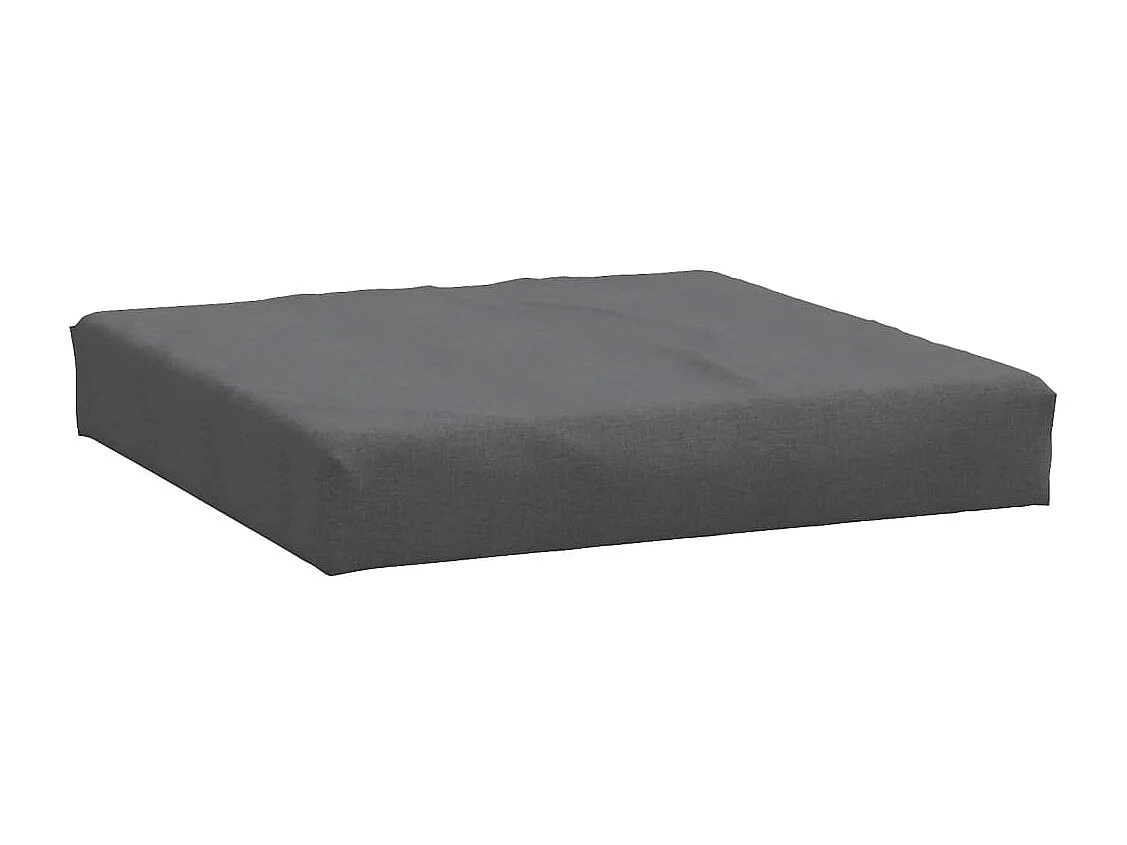 Coussin de palette anthracite mélangé 60x60x10 cm tissu FR746307