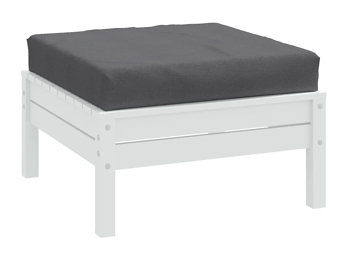 Palletkussen 60x60x10 cm stof gemêleerd antracietkleurig BE629765