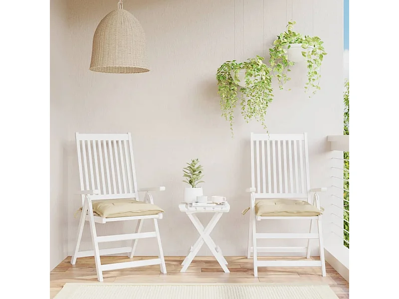 Almofadões para móveis de paletes 2 pcs tecido oxford bege PT924116