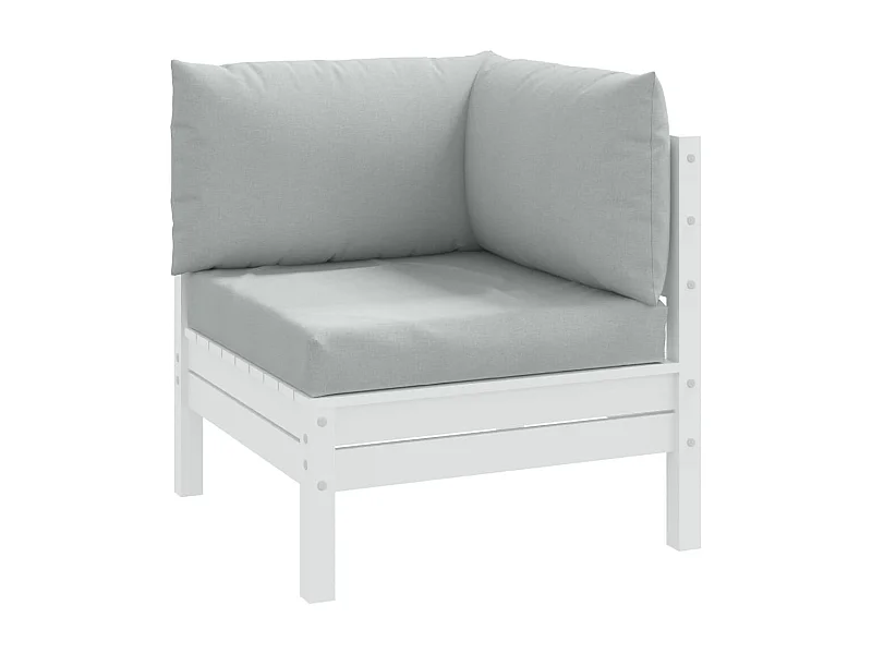 Coussins de palette lot de 3 gris clair mélangé tissu FR768772