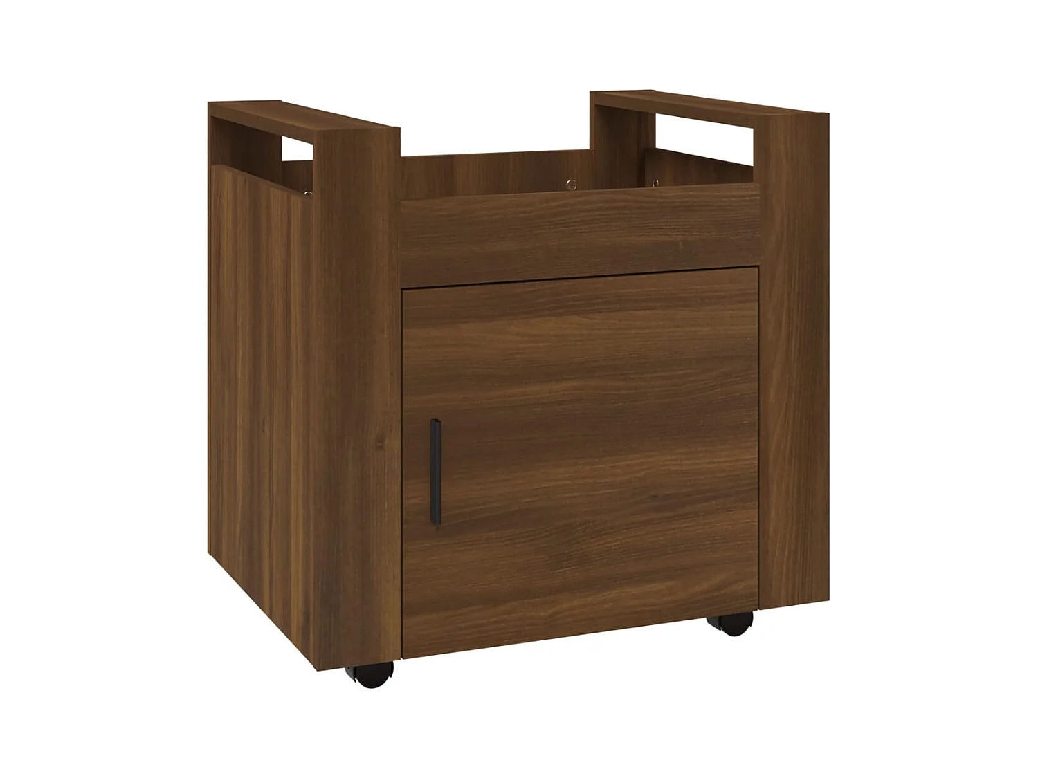 Trólei secretária 60x45x60 cm deriv. madeira carvalho castanho PT186927