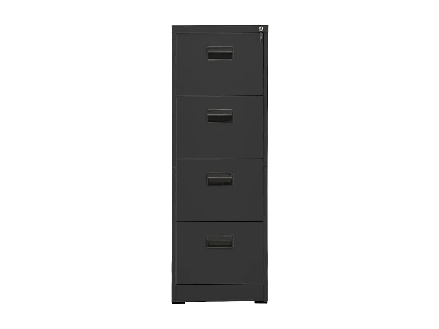 Armoire de bureau - Classeur Anthracite 46x62x133 cm Acier FR612036