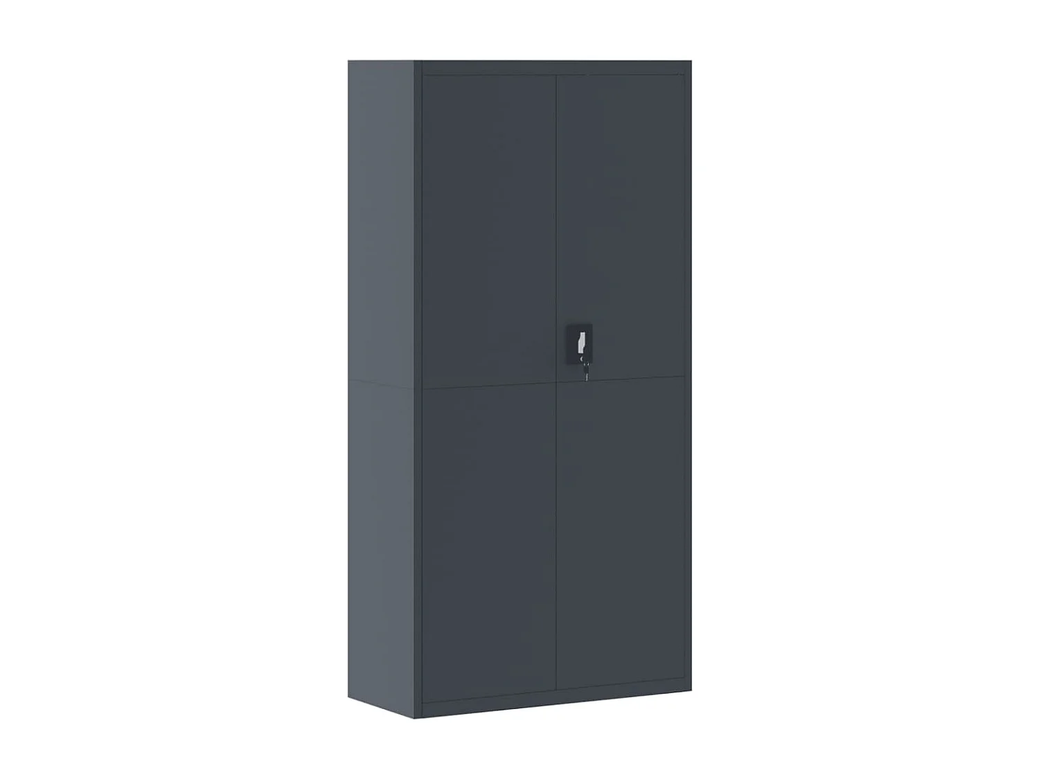 Armoire de bureau - Classeur anthracite 90x40x180 cm Acier FR631137