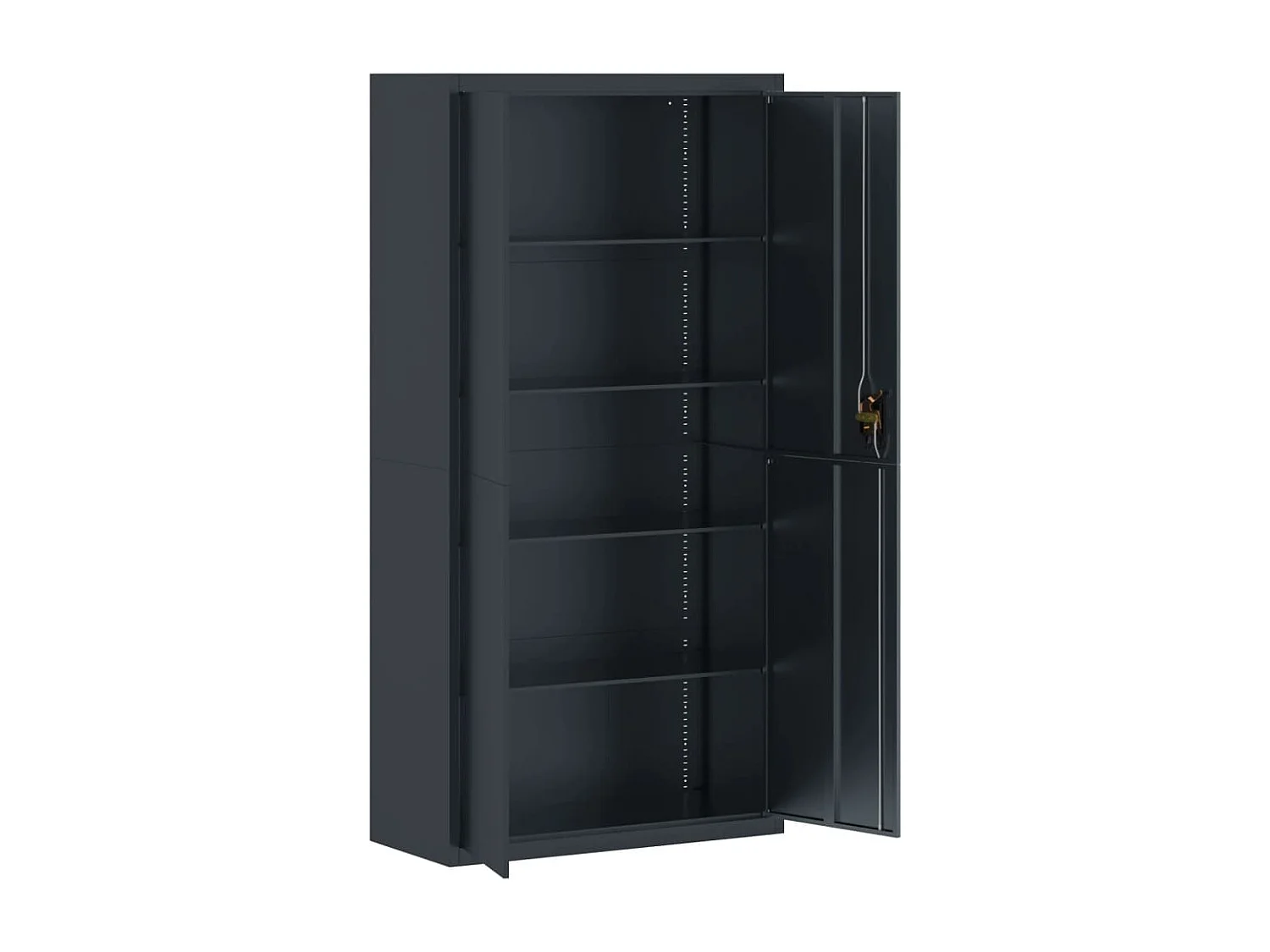Armoire de bureau - Classeur anthracite 90x40x180 cm Acier FR631137