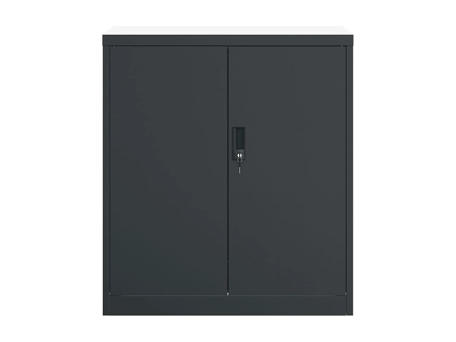 Armoire de bureau - Classeur anthracite 79x40x90 cm acier FR682311