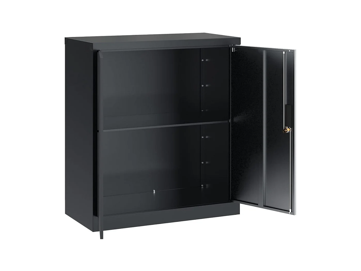Armoire de bureau - Classeur anthracite 79x40x90 cm acier FR682311