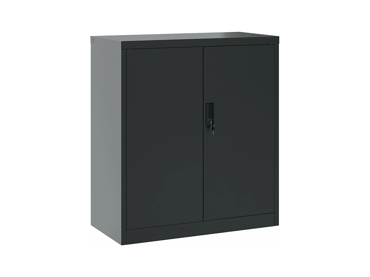 Armoire de bureau - Classeur anthracite 79x40x90 cm acier FR682311