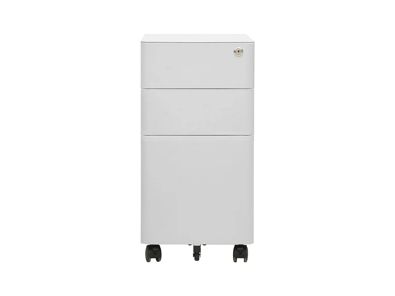 Armoire de bureau - Classeur mobile Gris clair 30x45x59 cm Acier FR305417