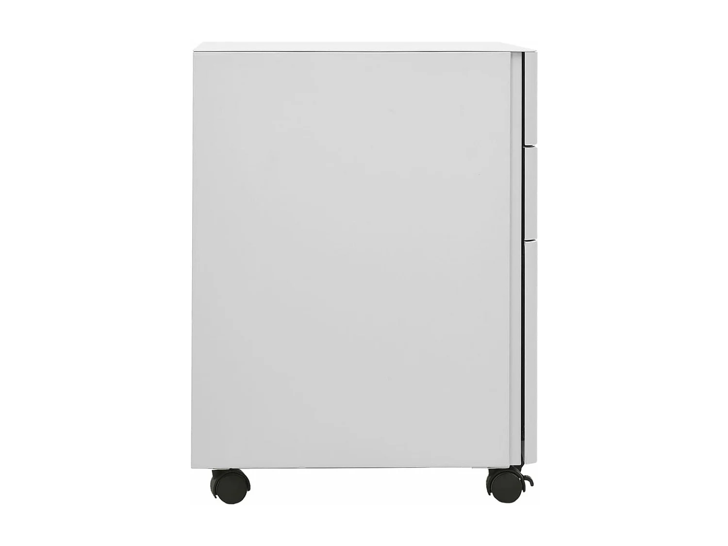 Ladeblok verrijdbaar 30x45x59 cm staal lichtgrijs BE471383