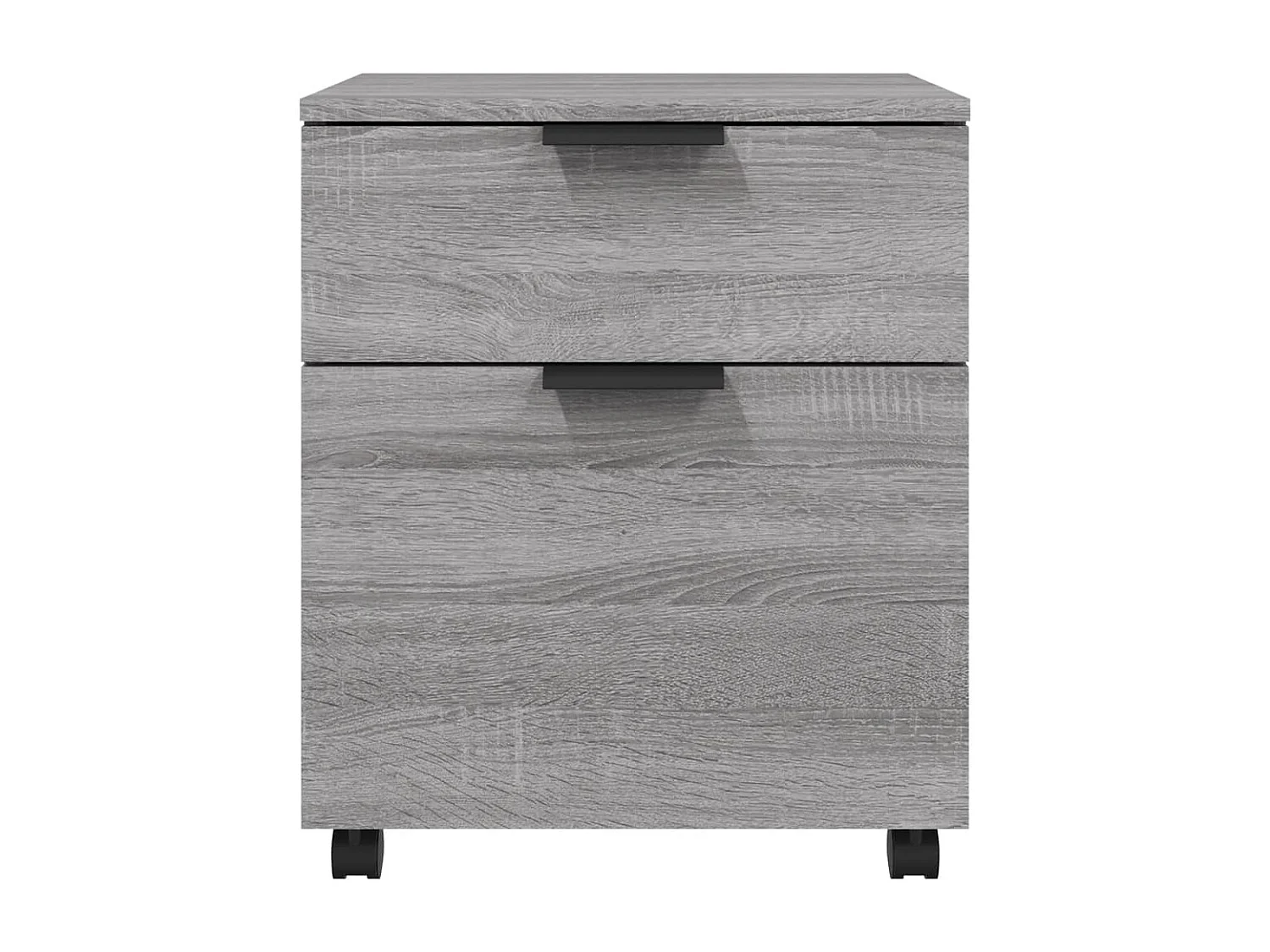 Armoire de bureau - Classeur mobile avec roues Sonoma gris 45x38x54 cm Bois FR428608