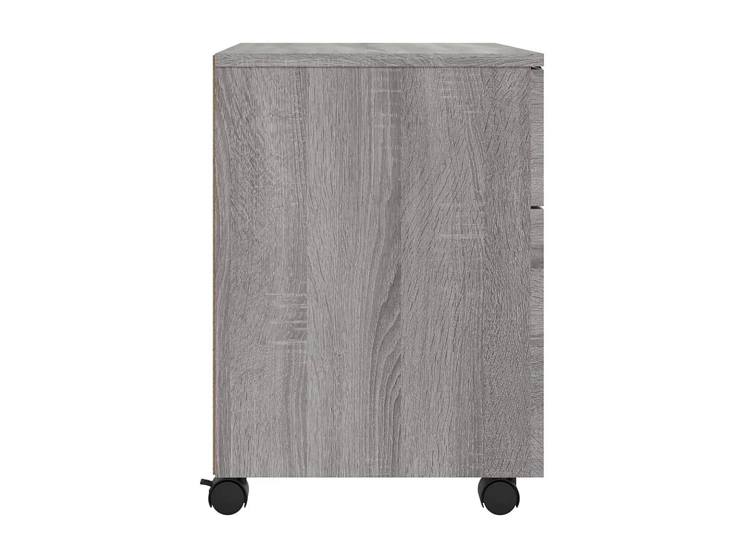 Armoire de bureau - Classeur mobile avec roues Sonoma gris 45x38x54 cm Bois FR428608