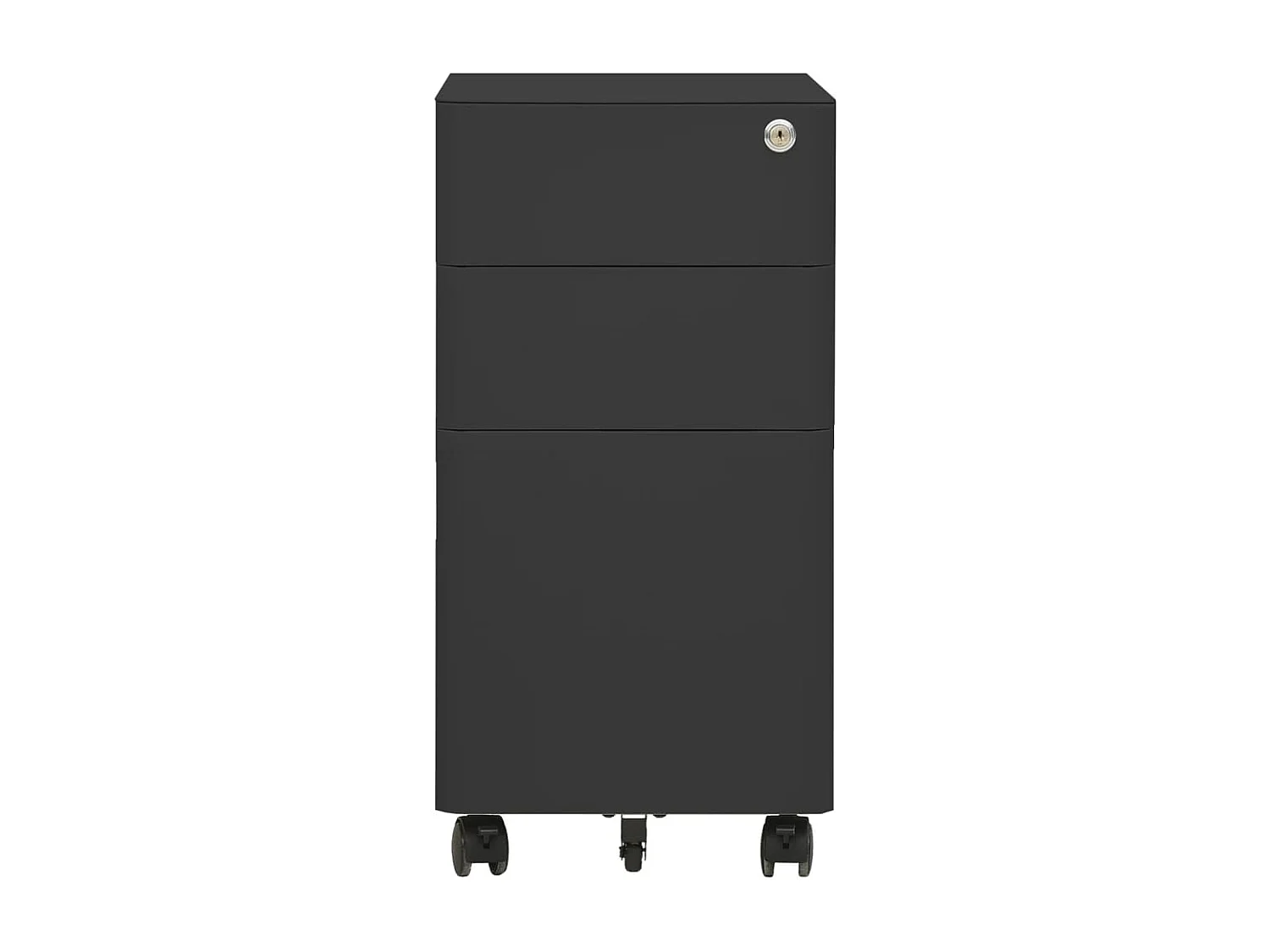 Armoire de bureau - Classeur mobile Anthracite 30x45x59 cm Acier FR331024