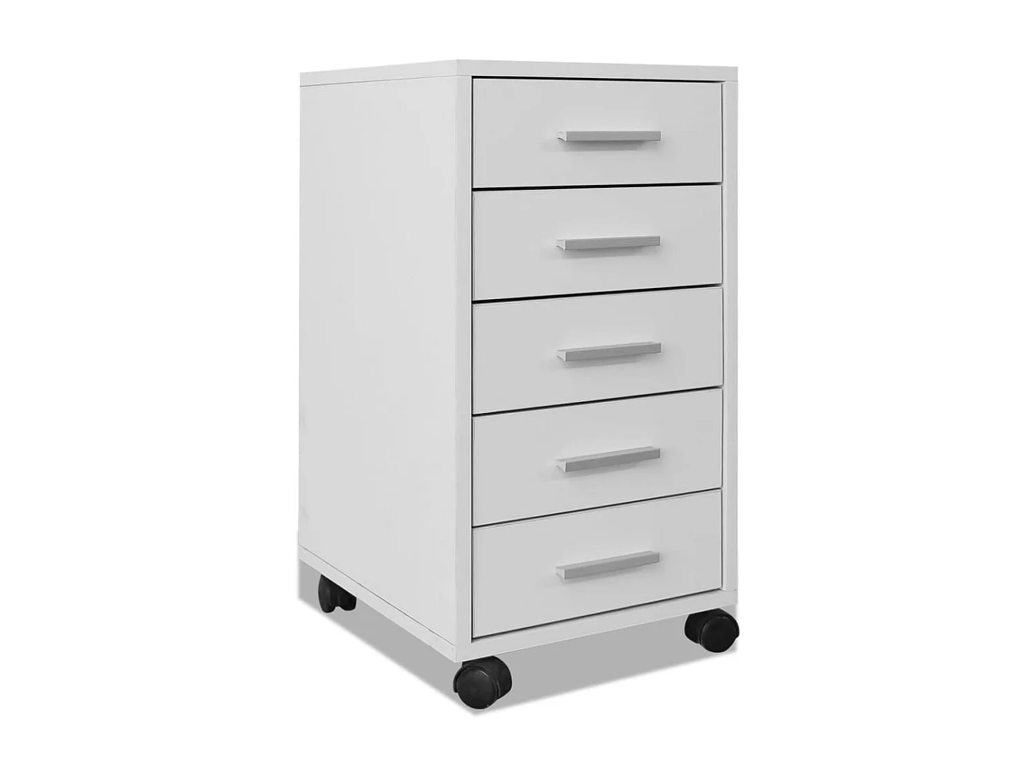 Cajonera de oficina con ruedas 5 cajones blanco ES621694
