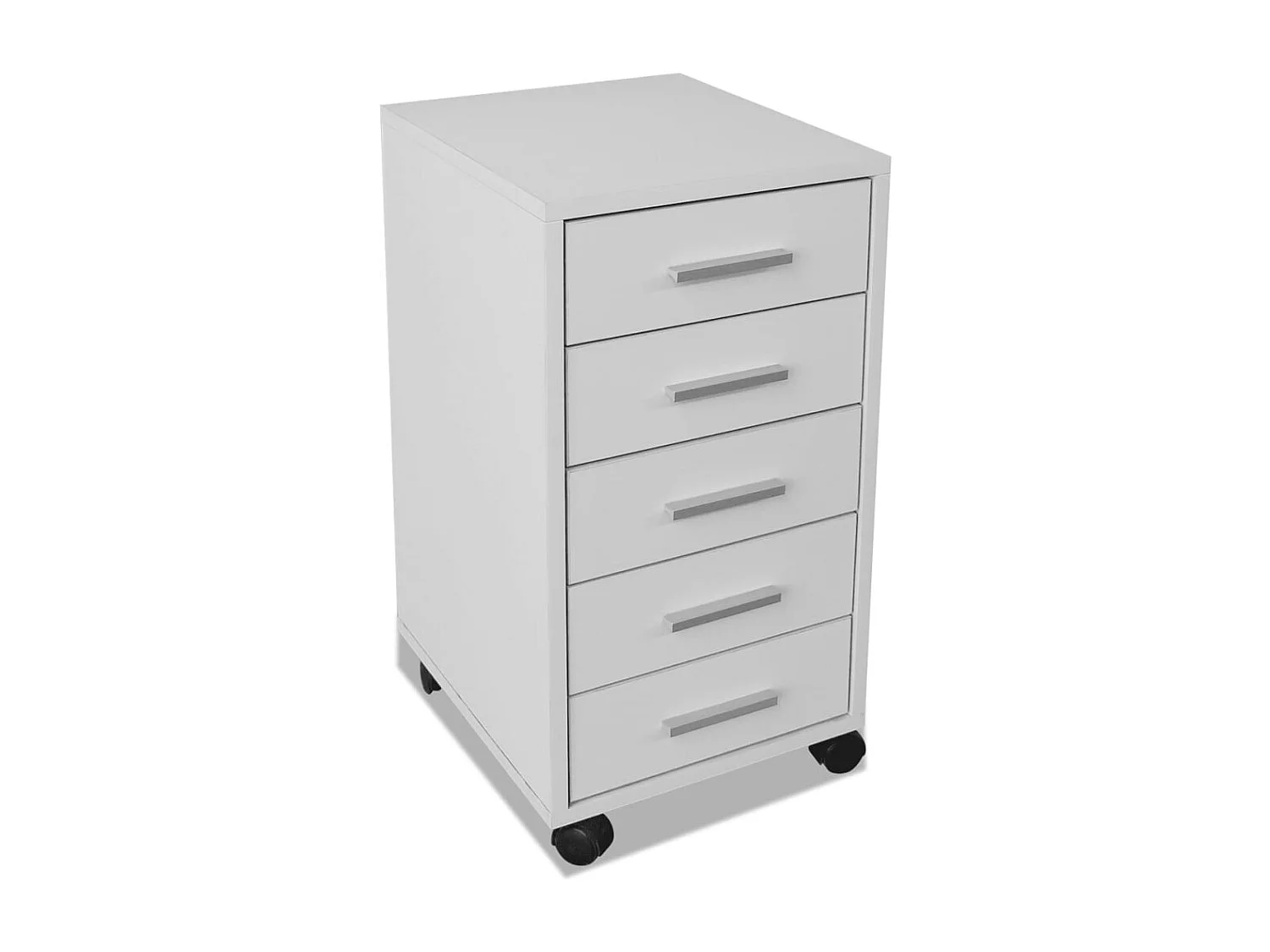 Cajonera de oficina con ruedas 5 cajones blanco ES621694