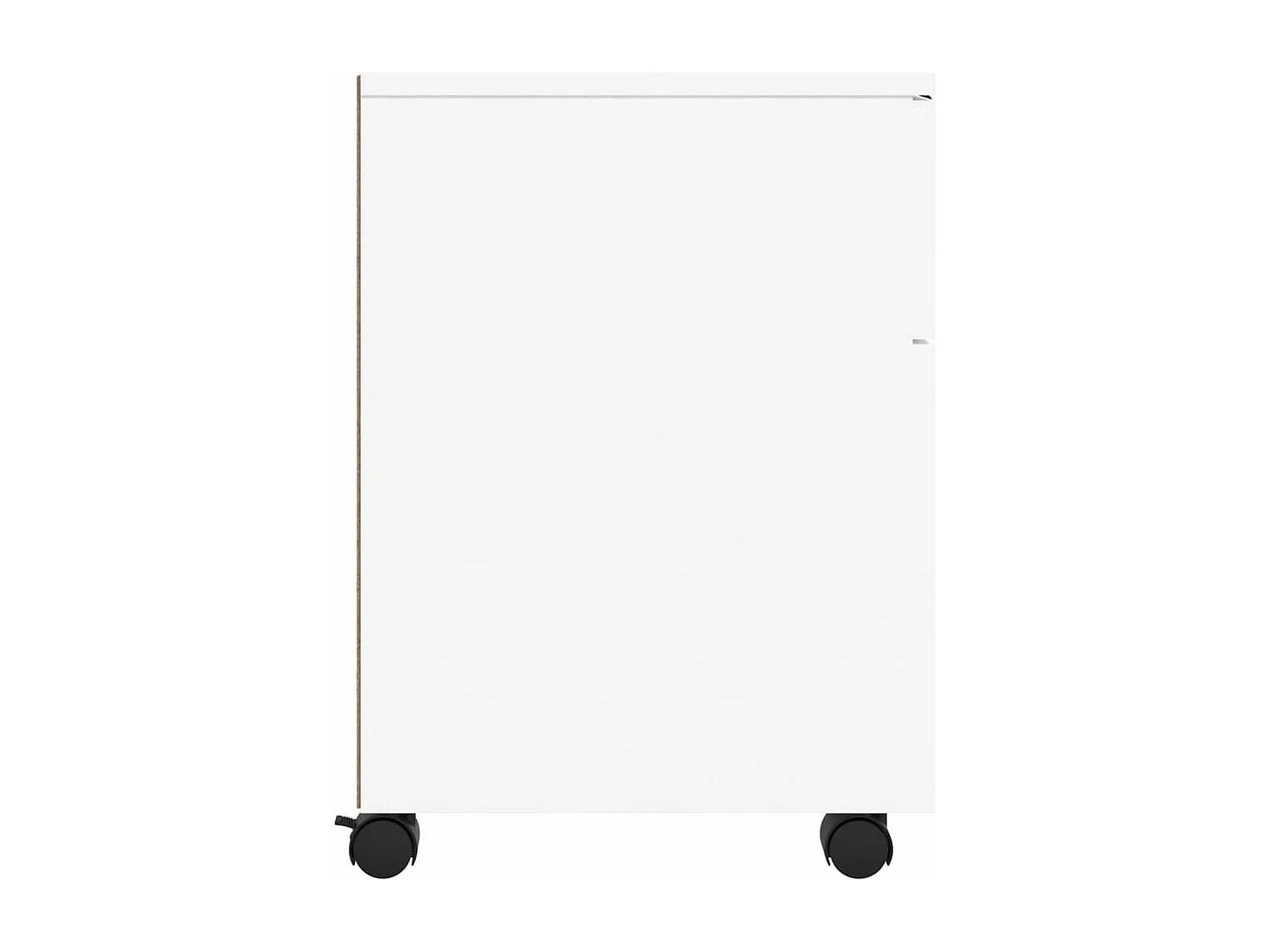 Armoire de bureau - Classeur mobile avec roues Blanc 45x38x54 cm Bois d'ingénierie FR106331