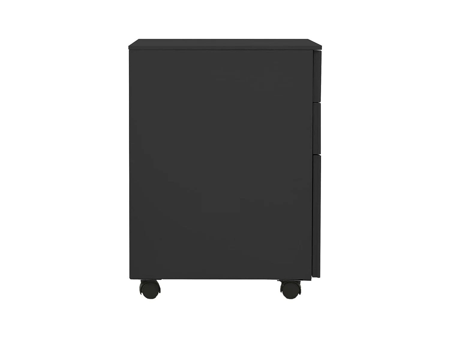 Armoire de bureau - Classeur mobile Anthracite 39x45x60 cm Acier FR918733