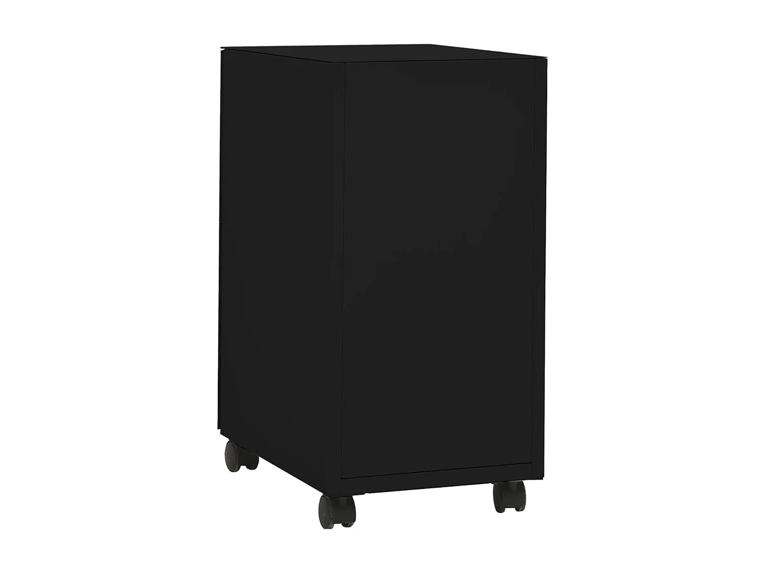 Armoire de bureau - Classeur mobile Noir 30x45x59 cm Acier FR631330