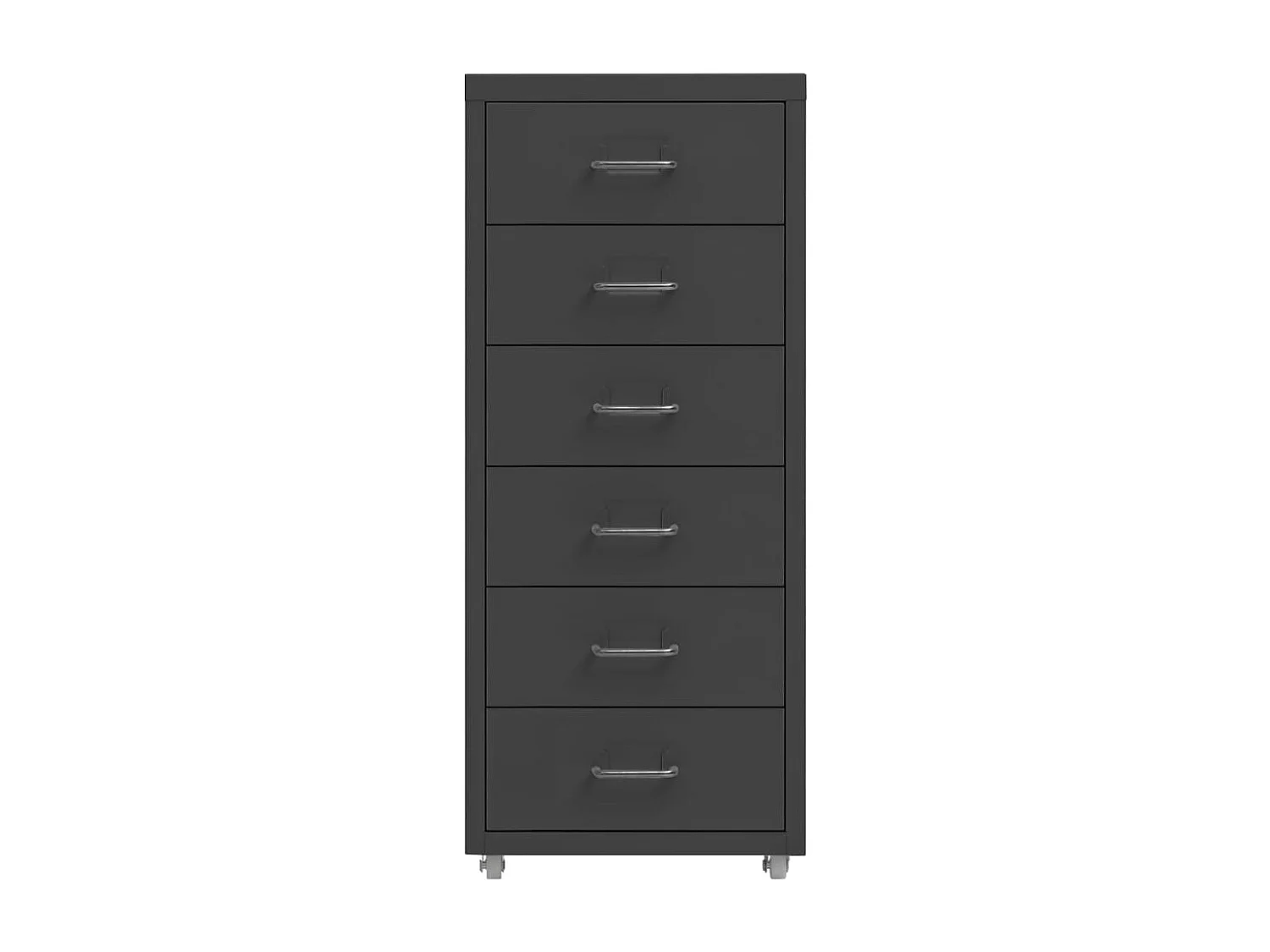 Armoire de bureau - Classeur mobile Anthracite 28x41x69 cm Métal FR357872