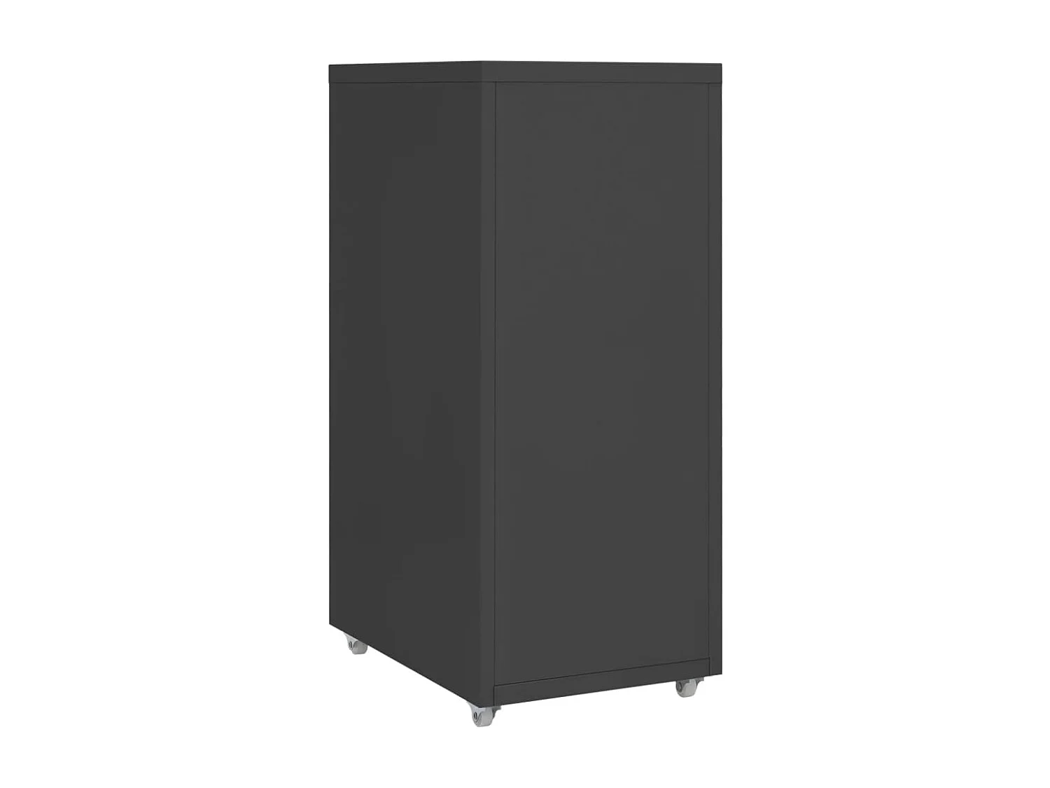 Armoire de bureau - Classeur mobile Anthracite 28x41x69 cm Métal FR359969