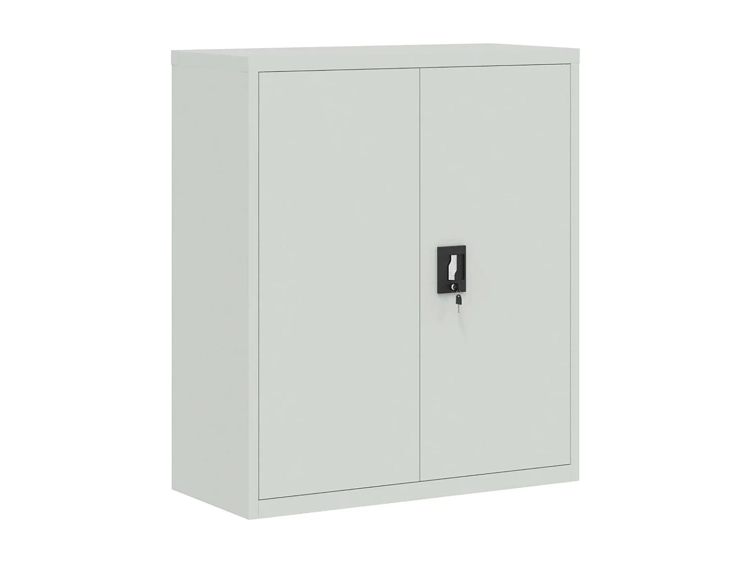 Armoire de bureau - Classeur gris clair 90x40x105 cm acier FR952247