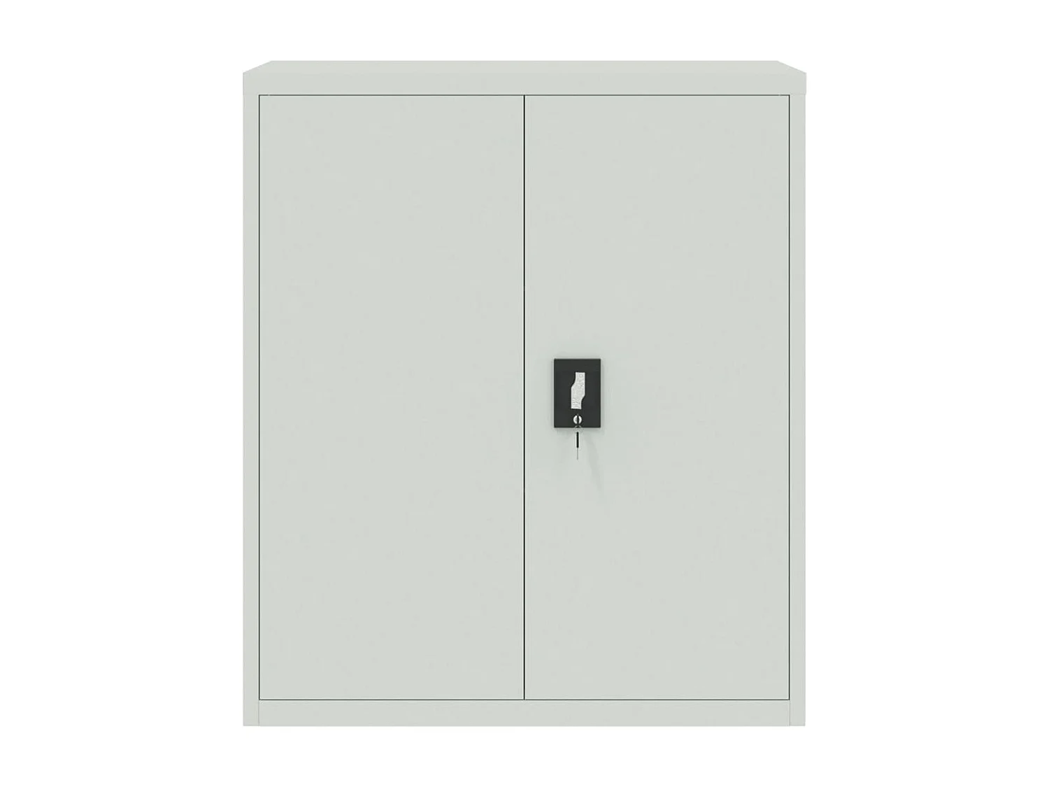 Armoire de bureau - Classeur gris clair 90x40x105 cm acier FR952247