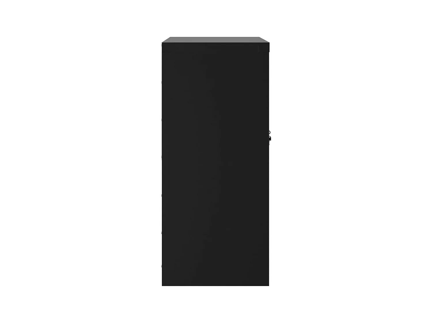 Armoire de bureau - Classeur noir 79x40x90 cm acier FR873603