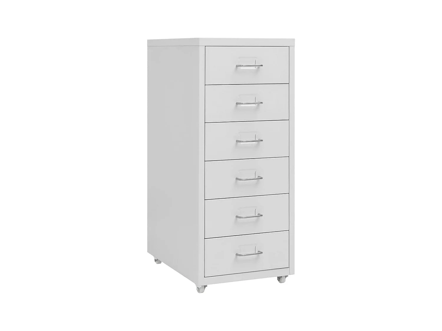 Armoire de bureau - Classeur mobile Gris 28x41x69 cm Métal FR235870