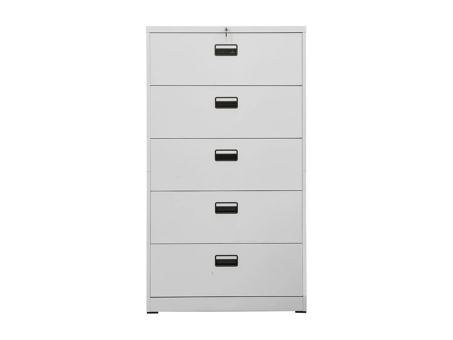 Armoire de bureau - Classeur Gris clair 90x46x164 cm Acier FR149589