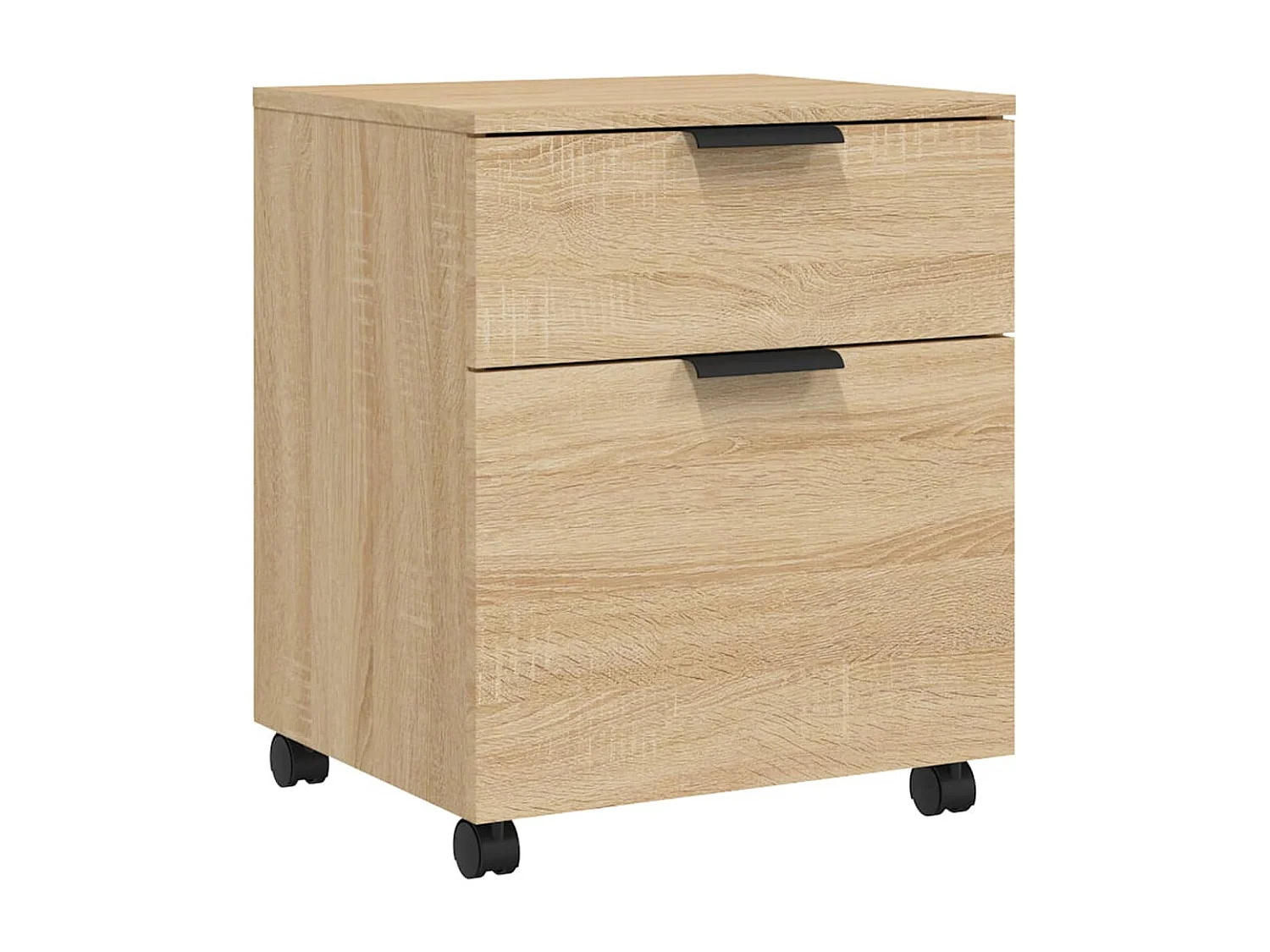 Armoire de bureau - Classeur mobile avec roues Chêne sonoma 45x38x54 cm FR908010