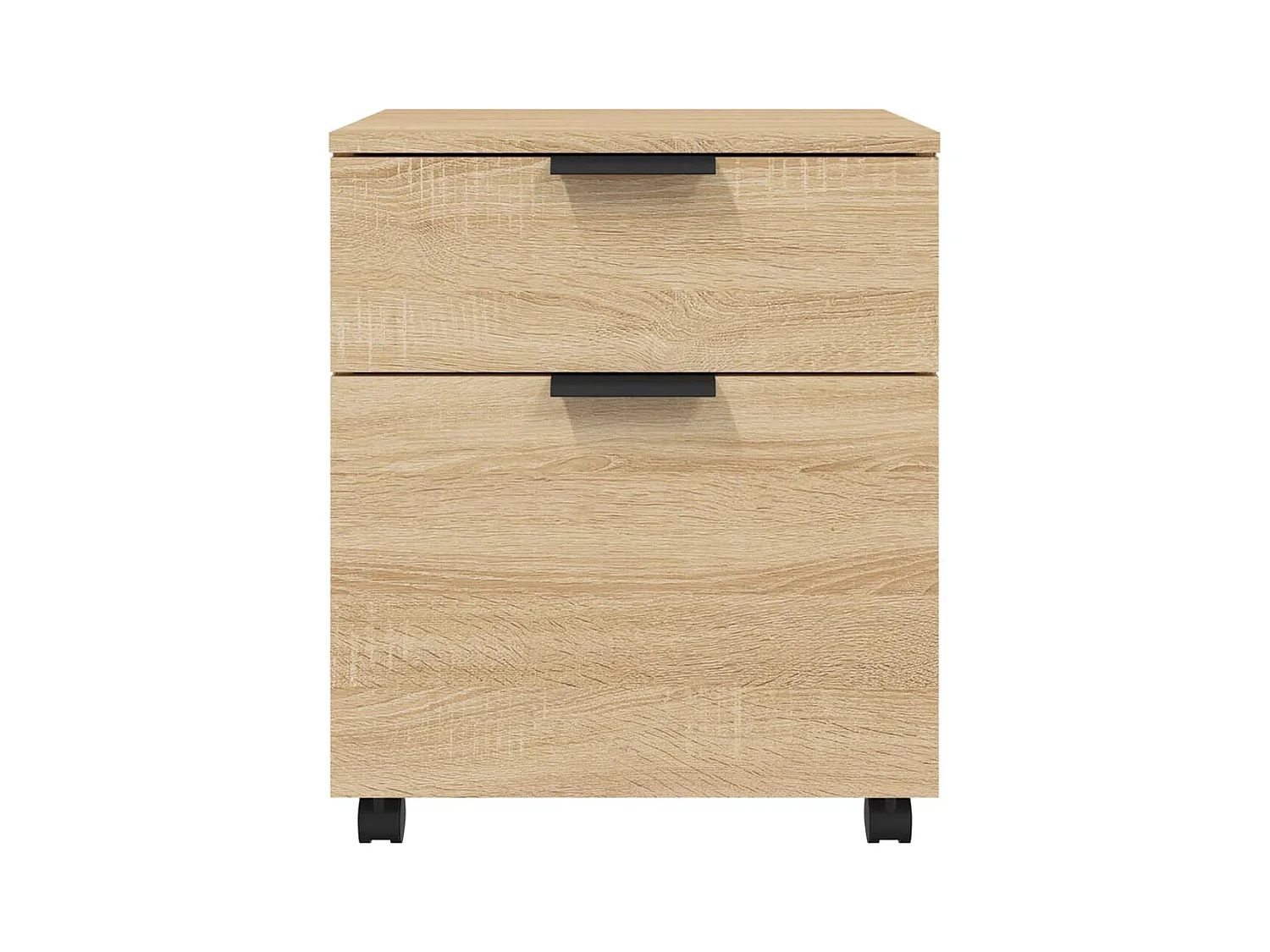 Armoire de bureau - Classeur mobile avec roues Chêne sonoma 45x38x54 cm FR908010