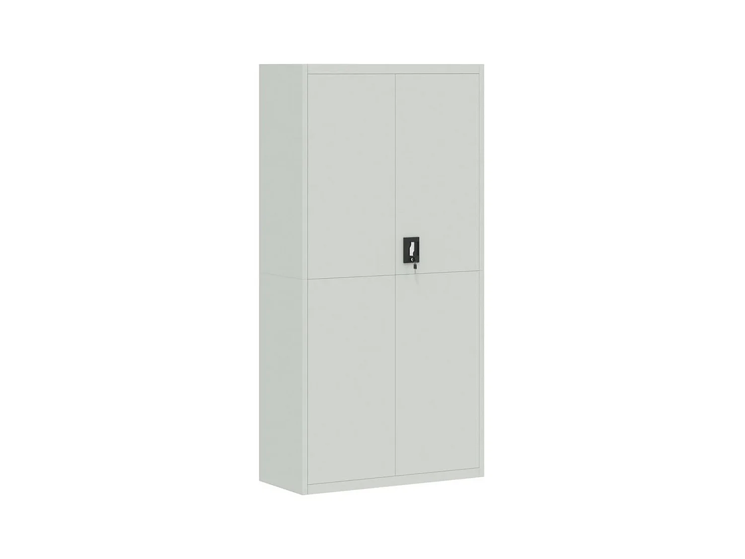Armoire de bureau - Classeur gris clair 90x40x180 cm acier FR836734