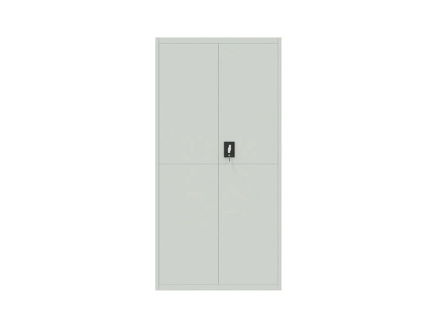 Armoire de bureau - Classeur gris clair 90x40x180 cm acier FR836734