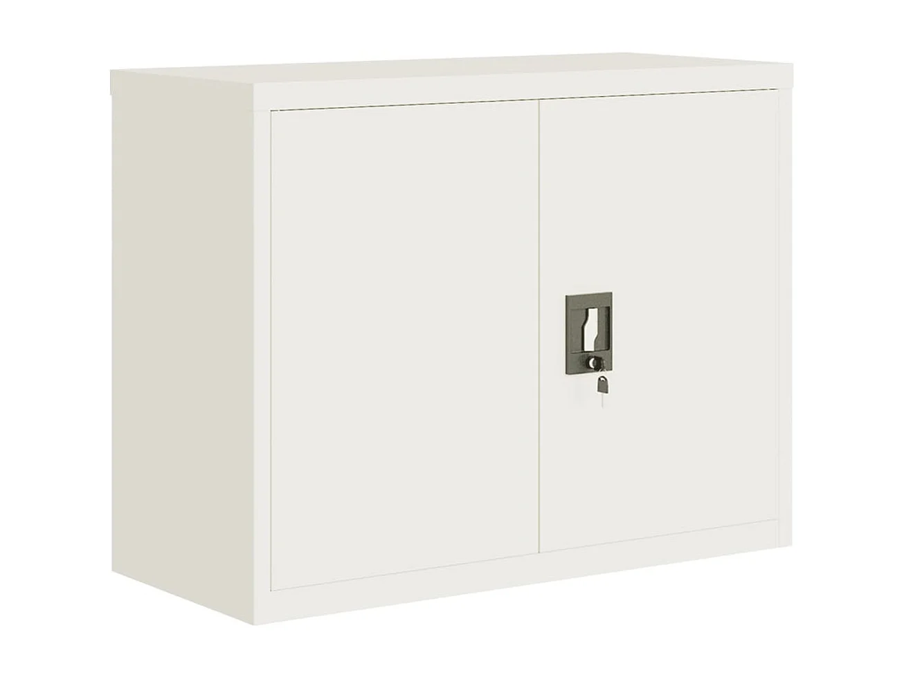 Armoire de bureau - Classeur blanc 90x40x70 cm acier FR432861