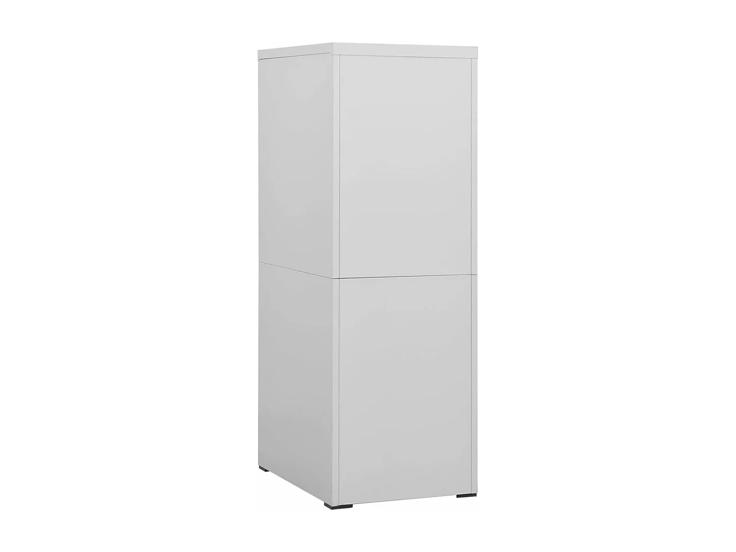 Armoire de bureau - Classeur Gris clair 46x62x133 cm Acier FR325329