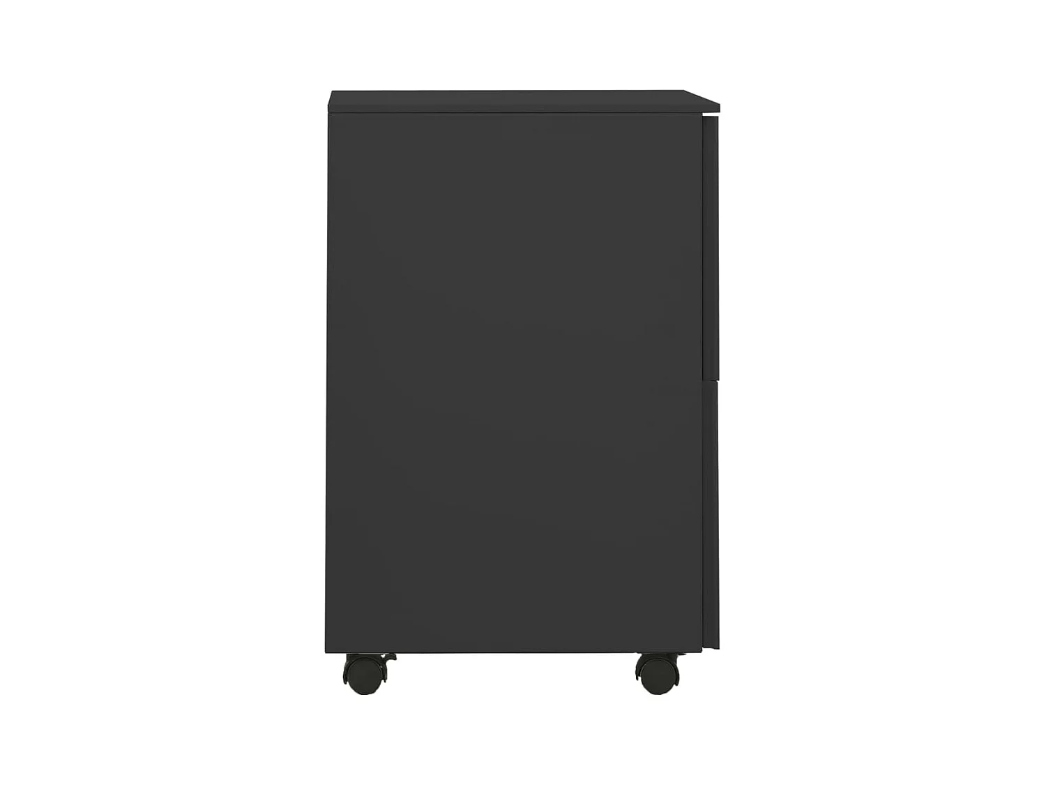 Armoire de bureau - Classeur mobile Anthracite 39x45x67 cm Acier FR660174